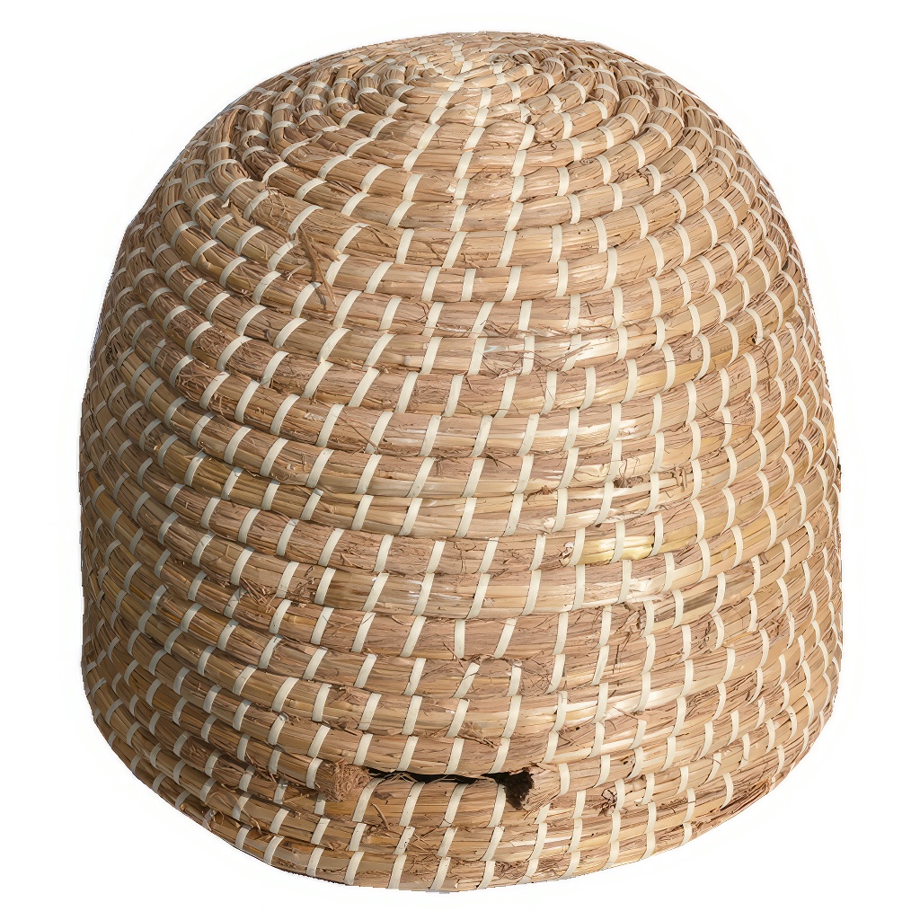 Strohbienenstock 45x45 cm