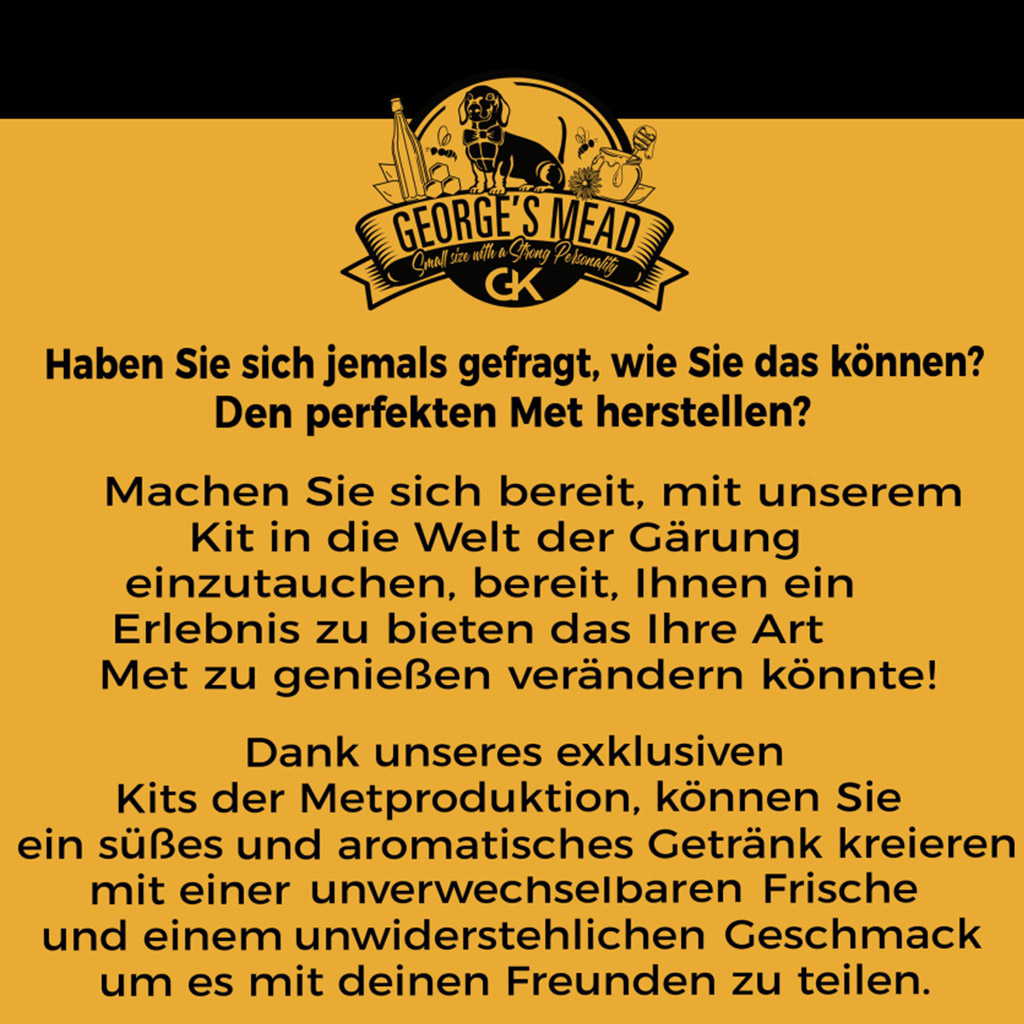Set zur Herstellung von hausgemachtem Met – George's Mead (5 Liter)