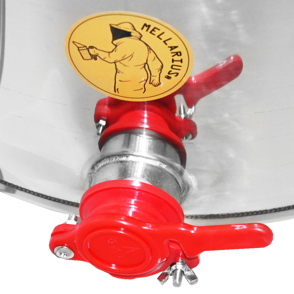 Honigschleuder Mellarius OptiLine 5/10 Waben Hand mit Behälter P52