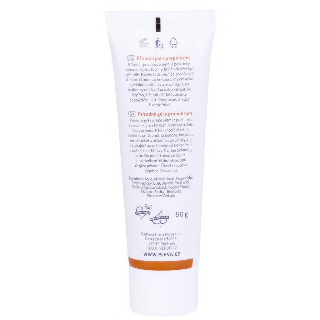 Pleva natürlicher Gel mit Propolis - 50g
