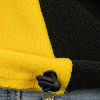 ApiSina Fleecejacke mit Wabenlogo, gelb