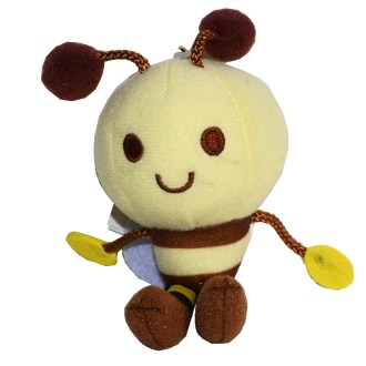 Plüschbiene „Freddie“ mit Schlüsselanhänger – 13 cm