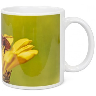 ApiSina Tasse Biene mit kleiner gelber Blume