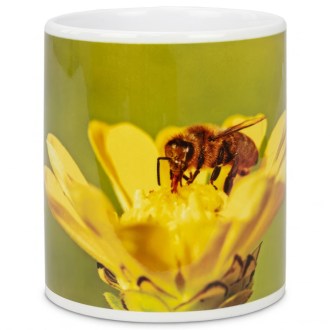 ApiSina Tasse Biene mit kleiner gelber Blume