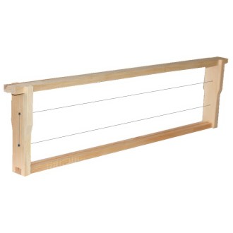 Rahmen Langstroth 1/2 - 137 - Hoffman, geflochten, mit Ösen, mit Nut 1 Stk