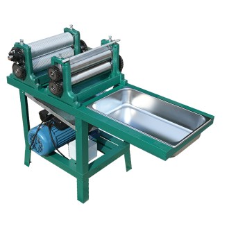 Elektrische Mittelwandpresse mit zwei Walzen