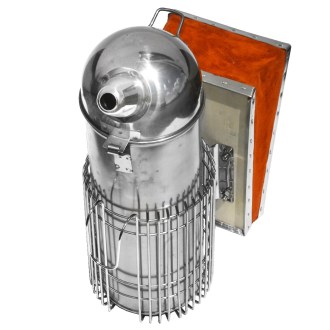 Rauchbläser (Smoker) - groß - rund mit Ultra-Käfig