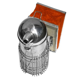 Rauchbläser (Smoker) - groß - rund mit Ultra-Käfig