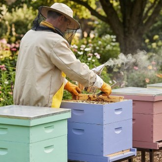 Imkerjacke mit Reißverschluss Beige - S-XXXL