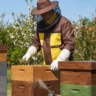 Imkerjacke mit Reißverschluss Braun - S-XXXL