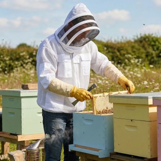 Profi Imkerjacke mit Reißverschluss - Astronaut - S-XXL
