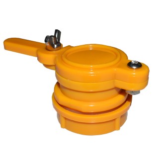 Plastik-Quetschhahn - orange