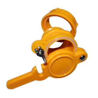 Plastik-Quetschhahn - orange