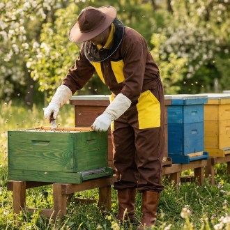 Imkeranzug mit Reißverschluss - Braun - S-XXXL