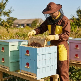 Imkeranzug mit Reißverschluss - Braun - S-XXXL
