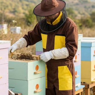 Imkeranzug mit Reißverschluss - Braun - S-XXXL