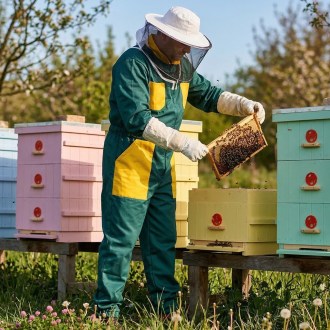 Imkeranzug mit Reißverschluss - grün - 52-60