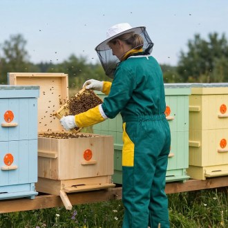 Imkeranzug mit Reißverschluss - grün - 52-60