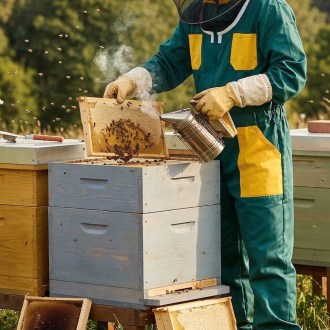 Imkeranzug mit Reißverschluss - grün - 52-60