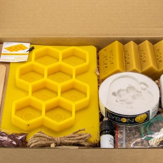 Kreativset zur Kerzenherstellung – Bienenmotiv
