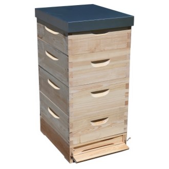 Lorenzbeute Langstroth 4 x 3/4 - 185 - 10 R. mit Varroaboden