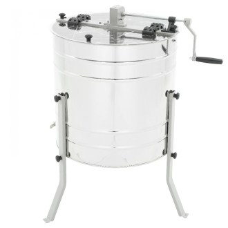 4 Waben Diagonalschleuder mit Handantrieb, Ø60, Korb universal mit rostfreiem Auslaufhahn MINIMA Lyson