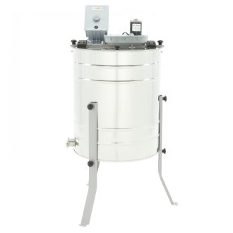 LYSON MINIMA 4 Waben Diagonalschleuder mit elektrischem Antrieb 230V, Ø500, DNM/Z/WL/L, mit einem rostfreien Quetschhahn