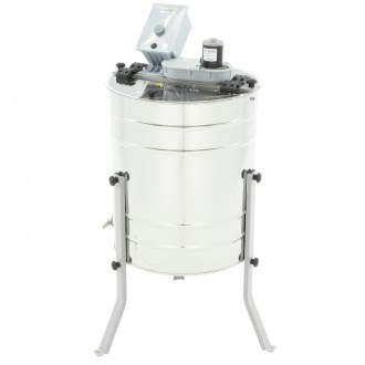 LYSON MINIMA 4 Waben Diagonalschleuder mit elektrischem Antrieb 230V, Ø500, DNM/Z/WL/L, mit einem rostfreien Quetschhahn