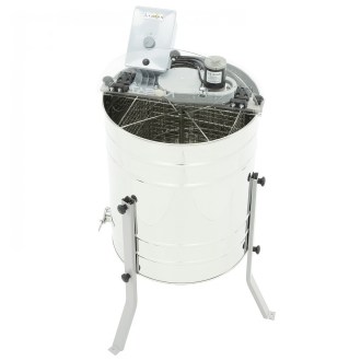 LYSON MINIMA 4 Waben Diagonalschleuder mit elektrischem Antrieb 230V, Ø500, DNM/Z/WL/L, mit einem rostfreien Quetschhahn