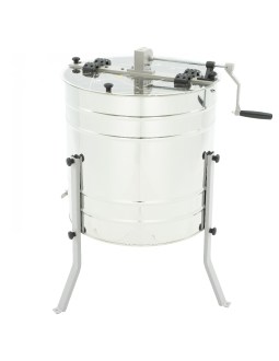 4 Waben Diagonalschleuder mit Handantrieb, Ø60, Korb universal mit rostfreiem Auslaufhahn MINIMA Lyson