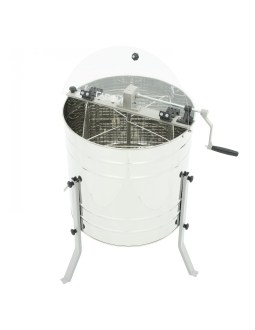 4 Waben Diagonalschleuder mit Handantrieb, Ø60, Korb universal mit rostfreiem Auslaufhahn MINIMA Lyson