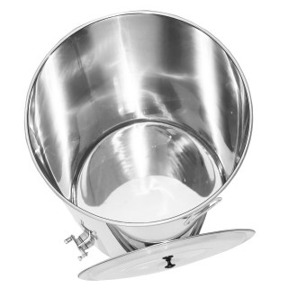 Abfüllkübel 200 kg aus Edelstahl Mellarius