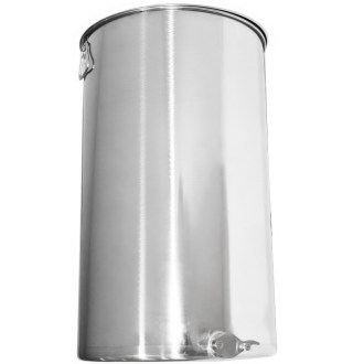 Abfüllkübel 200 kg aus Edelstahl Mellarius