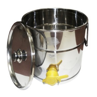 Abfüllkübel 25 kg aus Edelstahl