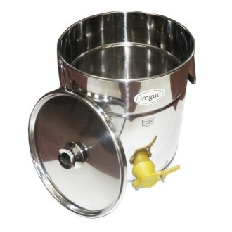 Abfüllkübel 35 kg aus Edelstahl