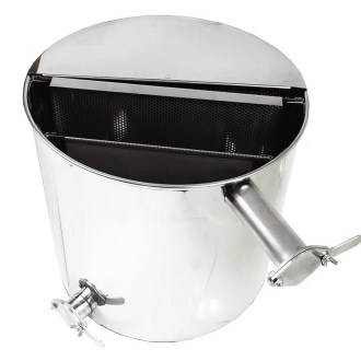 Ausgieß- und Spülbehälter 50 l mit 2 Sieben