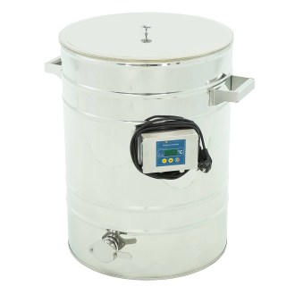 Abfüllbehälter mit Heizmantel 70l, Edelstahlventil 6/4''