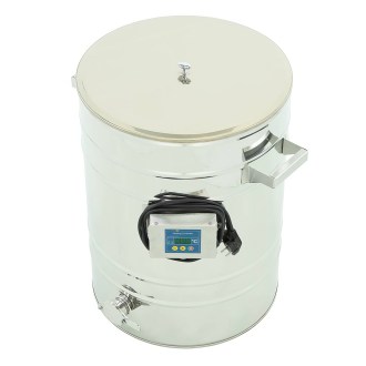 Abfüllbehälter mit Heizmantel 70l, Edelstahlventil 6/4''