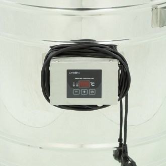 Honigauftaubehälter, rostfrei 100l mit Edelstahlquetschhahn 6/4'