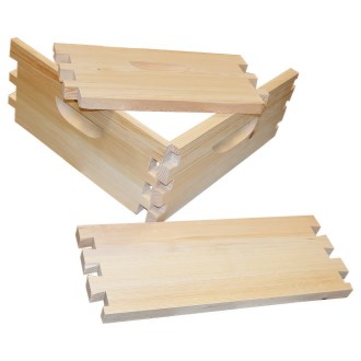 Langstroth Brutraumzarge Jumbo 285 - 10 R. - Schwalbenschwanz zinken - in Teile