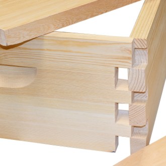 Langstroth Ganzzarge 1/1 - 232 - 10 R. - Schwalbenschwanz zinken - in Teile