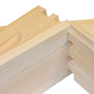 Langstroth Brutraumzarge Jumbo 285 - 10 R. - Schwalbenschwanz zinken - in Teile