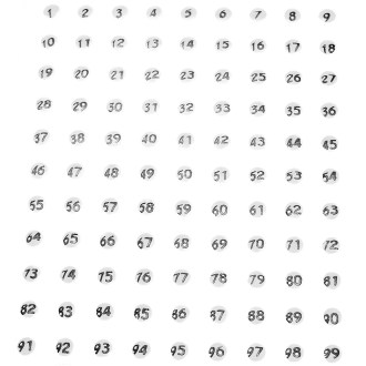 Leucht Opalith Zeichenplättchen