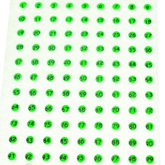 Leucht Opalith Zeichenplättchen