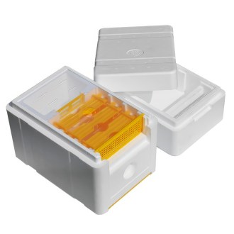 Begattungskasten aus Styropor mit Futteraufsatz