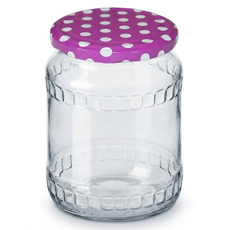 Twist Off 82er TO Deckel - Punkte - Magenta