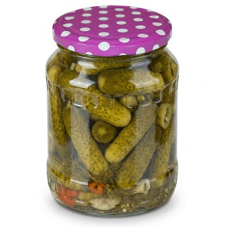 Twist Off 82er TO Deckel - Punkte - Magenta