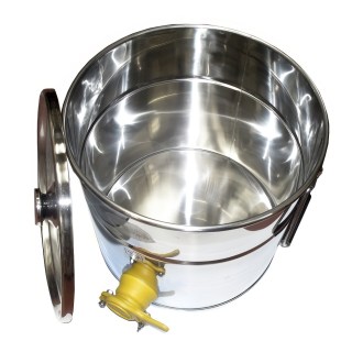 Abfüllkübel 25 kg aus Edelstahl