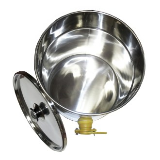 Abfüllkübel 35 kg aus Edelstahl