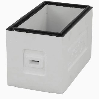 6 Rähmchen Ablegerbeute mit Falzen für Dadant Blatt, unbemalt